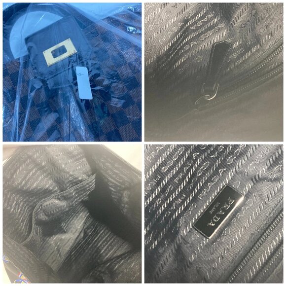 PRADA Shoulder Bag Crossbody robot triangle logo plate Tote Bag - Picture 14 of 15